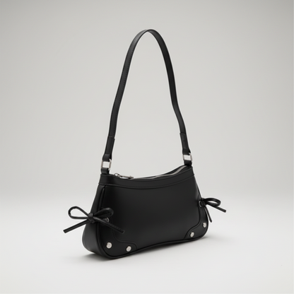 double bow moto shoulder bag