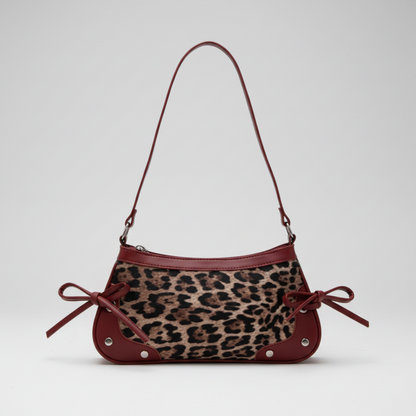 double bow moto shoulder bag